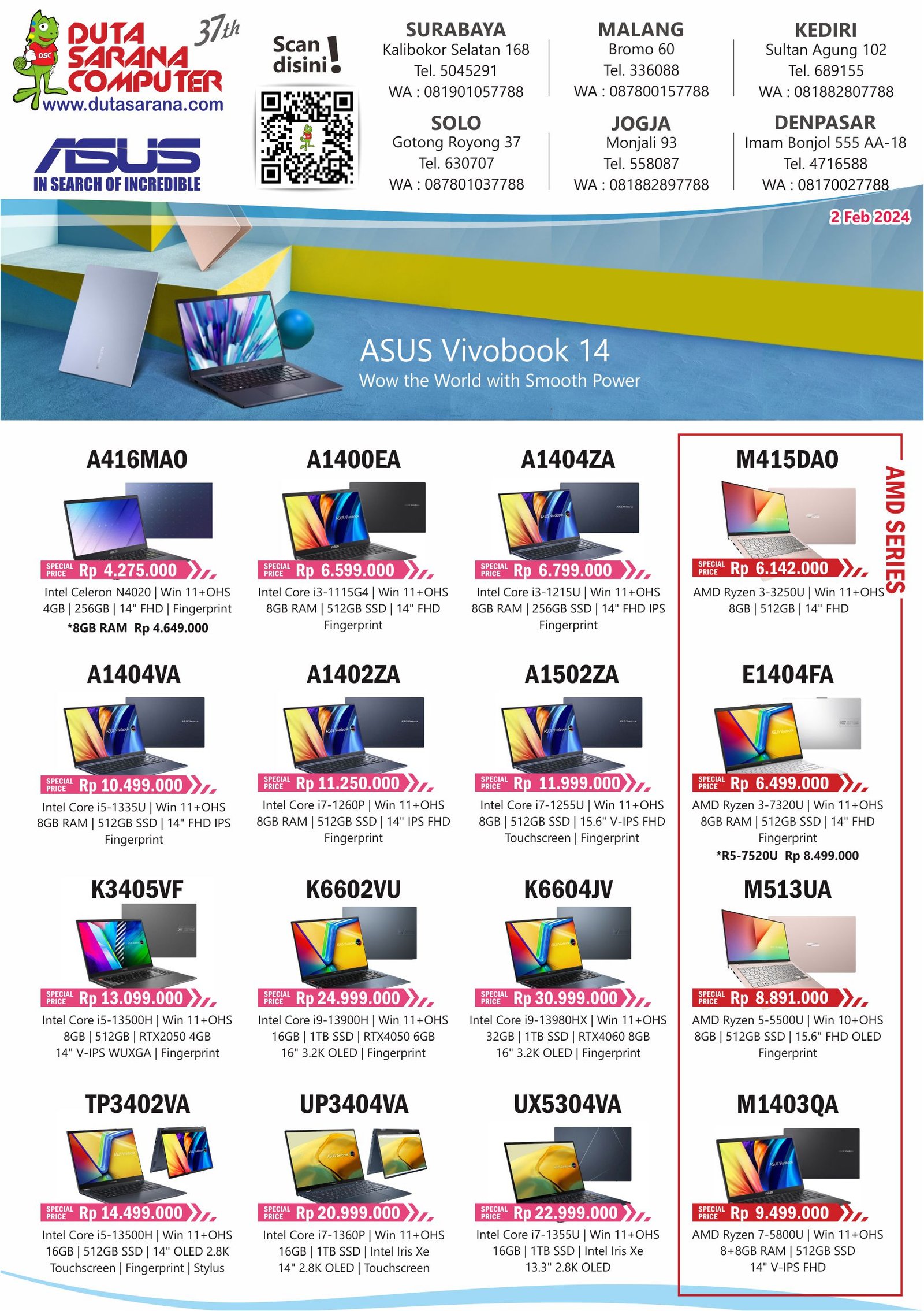 DUTA SARANA COMPUTER - PRICE LIST