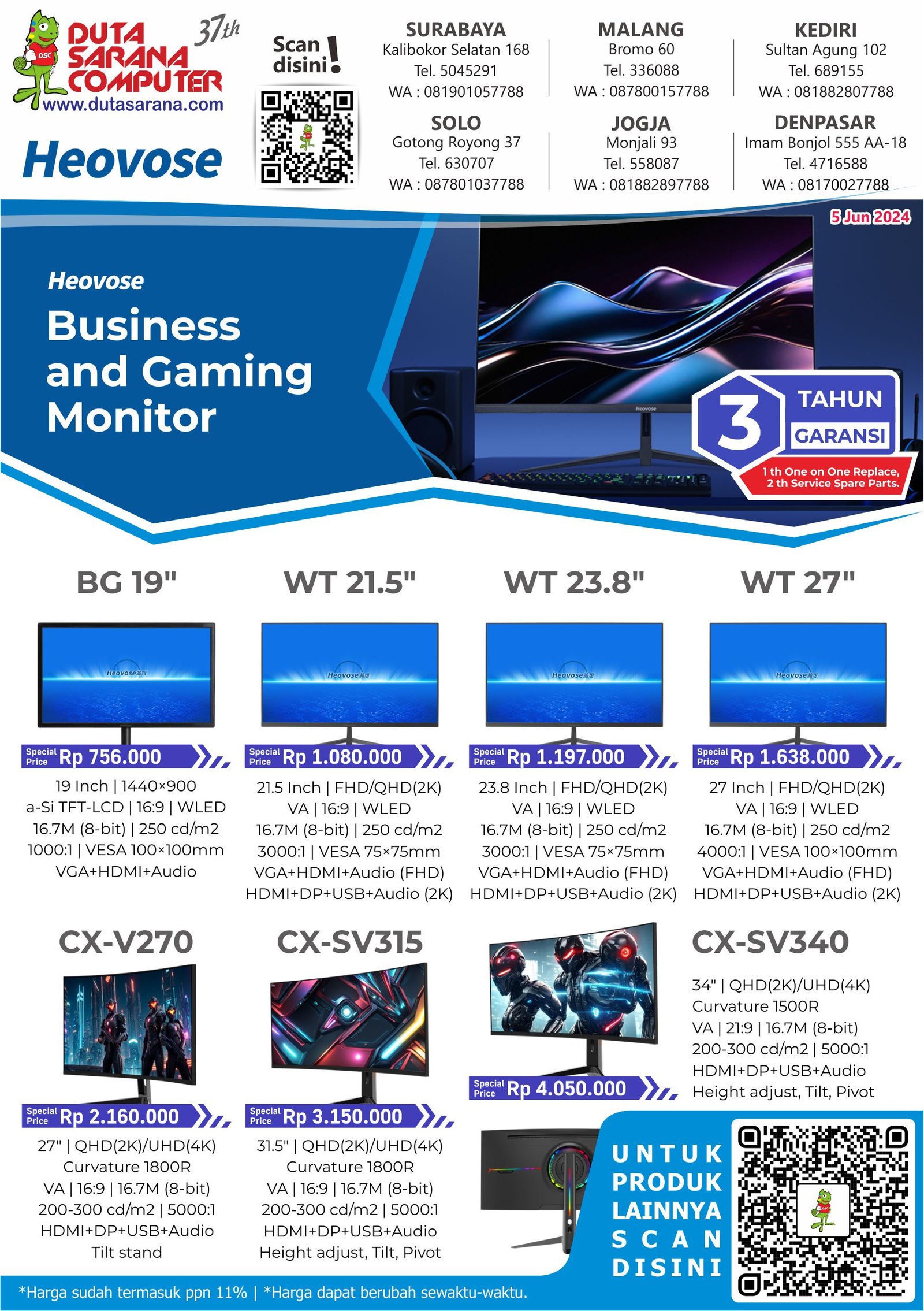 DUTA SARANA COMPUTER - PRICE LIST